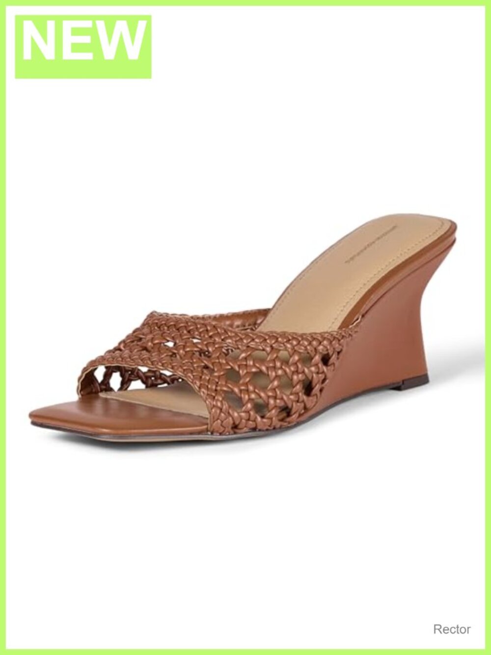 Wedge Sandals with Memory Foam Insole Faux Leather Slingback Shoes